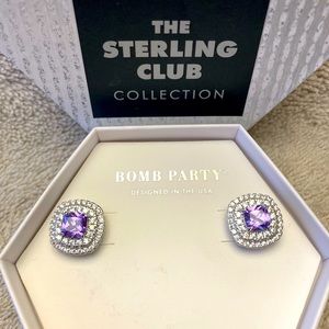 Sterling Club Earrings